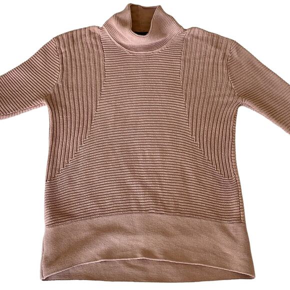 Vince Camuto Cowl Neck Oversized Knit Tunic Sweater Dusty Rose M - Picture 5 of 11